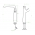 Bateria Laveo PRETTO chrom BAO 065D