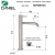 Bateria umywalkowa Korek Click Clack TOKYO STEEL  Inox Daniel Rubinetterie SSTX607CC