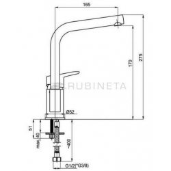 Bateria Rubineta UNO-33 chrom