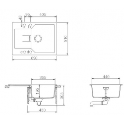 Zlewozmywak Schock MANHATTAN D-100S Croma Cristalite