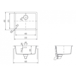 Zlewozmywak Schock SOHO N-100 Cristadur Carbonium