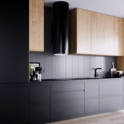 Przedłużka górna do okapów: ROXANO/HEWENO - BLACK - Zakup u Producenta - Wysyłka 0 zł - Dostawa nawet w 24h