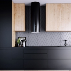 Przedłużka górna do okapów: ROXANO/HEWENO - BLACK - Zakup u Producenta - Wysyłka 0 zł - Dostawa nawet w 24h