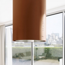 Okap kuchenny GLOBALO Cylindro Isola 39.6 Miedź Mat - Zakup u Producenta - Wysyłka 0 zł - Dostawa nawet w 24h